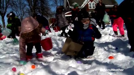 Easter and morning commute disrupted by early spring snowstorm
