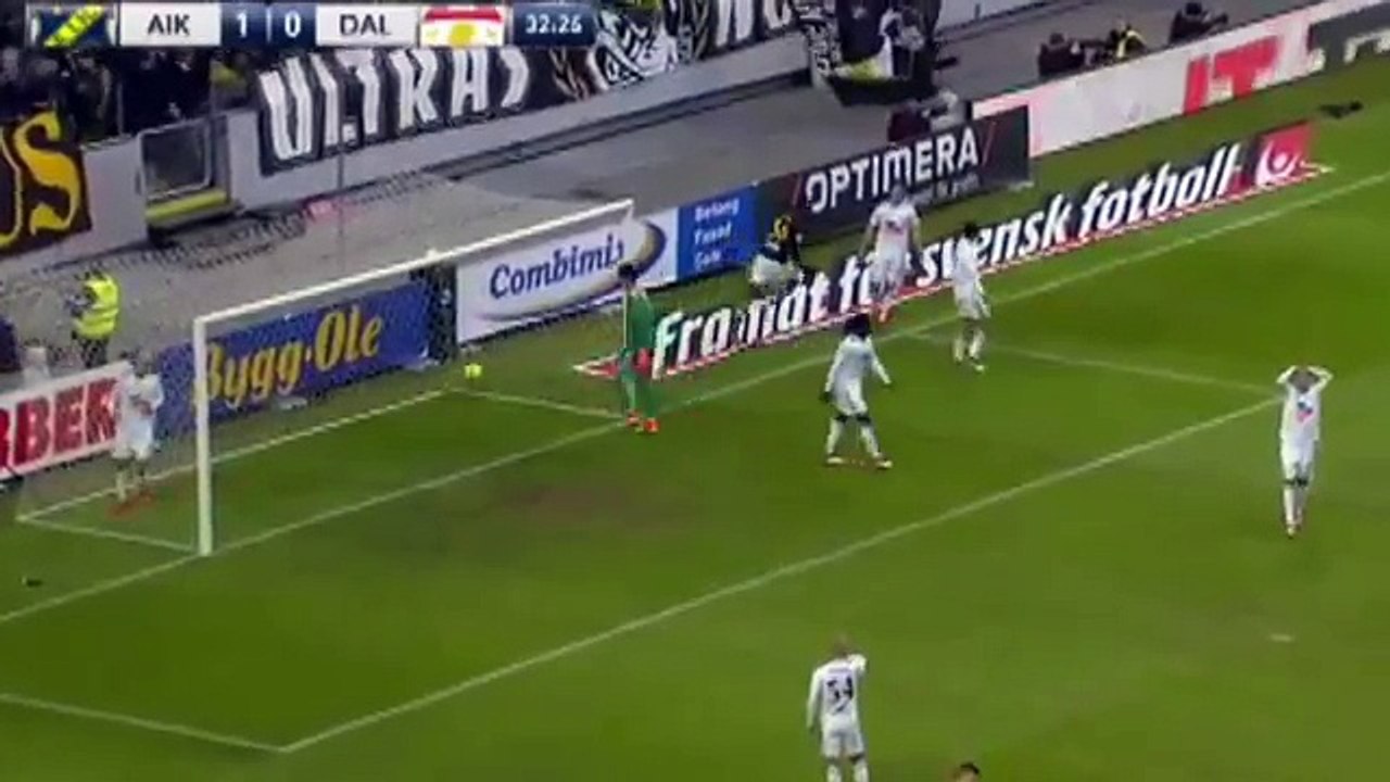 AIK 1:0 Dalkurd (Sweden. Allsvenskan. 2 April 2018)