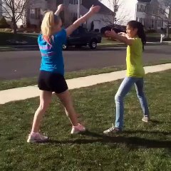 Double HUMAN cartwheels WOW