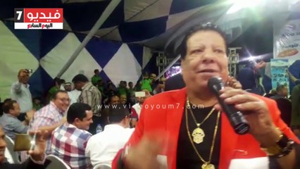 شعبان عبد الرحيم يغنى للسيسى فى القصير بالبحر الأحمر