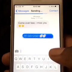 Getting that TEXT from Bae....lol