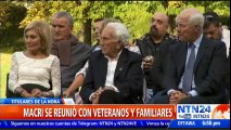 Presidente Macri se reunió con familiares de caídos en la guerra de las Malvinas