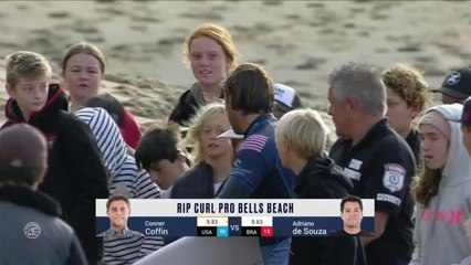 Adrénaline - Surf : Rip Curl Pro Bells Beach, Men's Championship Tour - Round 3 heat 9