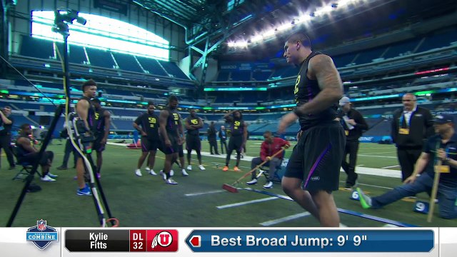 Utah DL Kylie Fitts' full 2018 NFL Scouting Combine workout