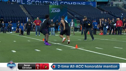 Louisville offensive lineman Geron Christian's full 2018 NFL Scouting Combine workout
