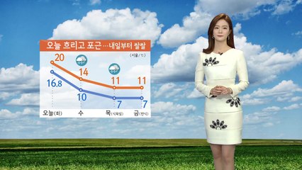 [날씨] 오늘 흐리고 포근...내일부터 쌀쌀 / YTN