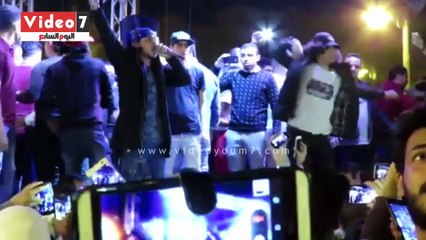 السادات مطرب المهرجانات يختتم احتفالية عابدين بمناسبة فوز الرئيس السيسى