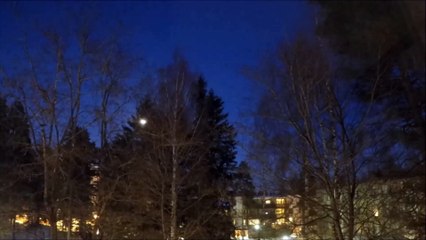 UFO very luminous orb filmed in Finland on April 1 , 2018 by a security camera
