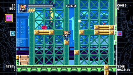 GAL*GUNVOLT BURST Gunvolt:City Stage Gameplay 1