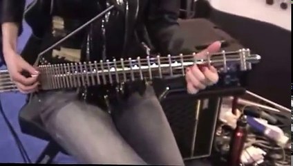 Sexiest Female Guitarist in the world! Jessica Gardlund playing GITTLER Instruments NAMM new