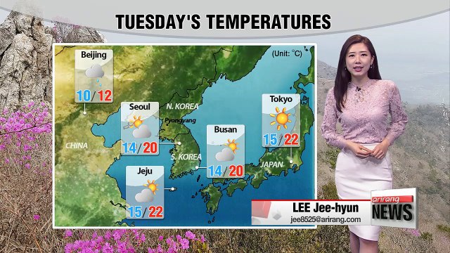 Warm temperatures but cloudier _ 040318