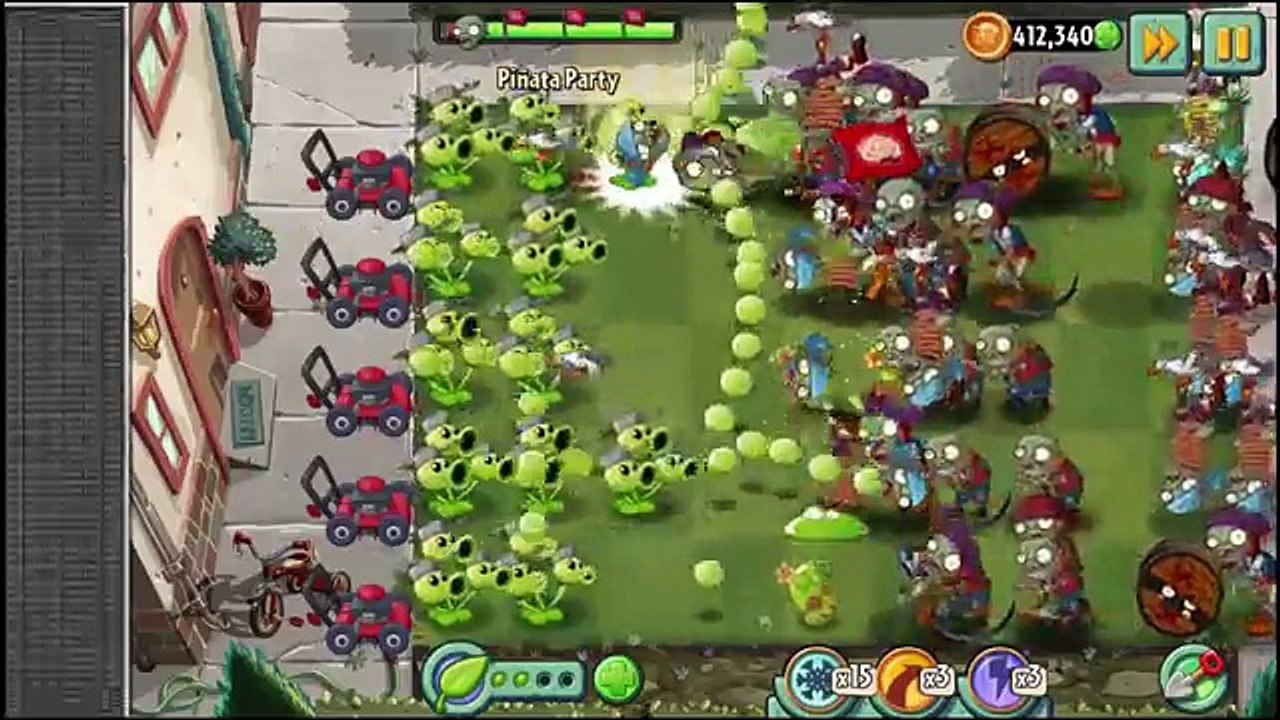 Plants vs Zombies 2 - With and Without Power Ups Gameplay Walkthrough #22