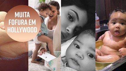 Muita fofura com esses bebês de Hollywood