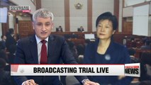 Fmr. President Park Geun-hye's sentencing trial televised April 6th, 2:10 PM, Korea time