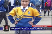 Velan a niña fallecida en accidente de la Panamericana Sur