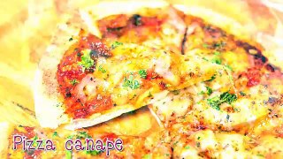 พิซซ่าสูตรไมโครเวฟ Pizza Canape Microwave Style (เมนูไมโครเวฟ) | FoodTravel