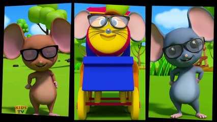 Three Blind Mice - Bob The Train Nursery Rhymes - Cartoons by Kids Tv