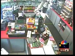 Armed Robber Gets owned by Marine (black belt in karate)