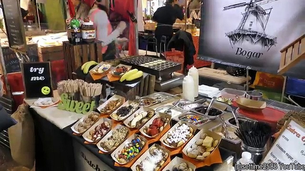 Sweet Dutch Pancakes poffertjes Seen Around London. Sweet Street Food
