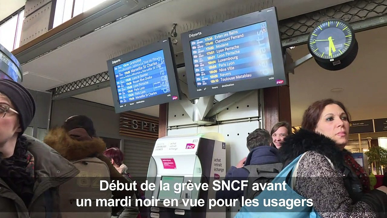 Grève à la SNCF: coup d'envoi à la gare de Lyon Part-Dieu