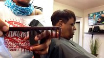 How to cut short hair in a pixie style using Andis Master clippers shears and comb