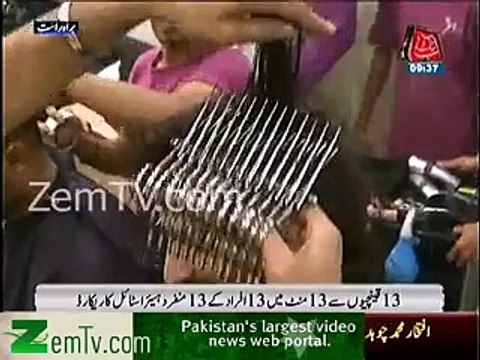 Hair Dresser world record
