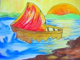 easy drawing for kids,beautiful scenery drawing