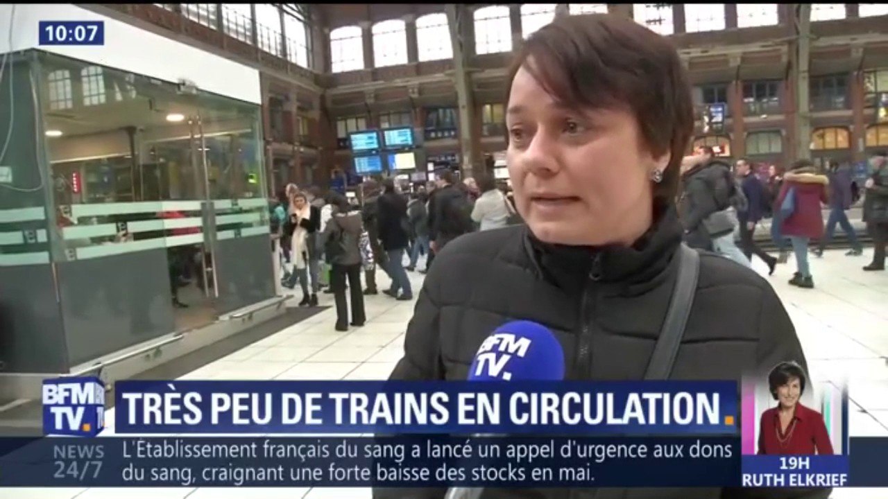 Grève à la SNCF: "On était tous collés les uns aux autres, tous collés à la vitre", témoigne une usagère à son arrivée à Lille