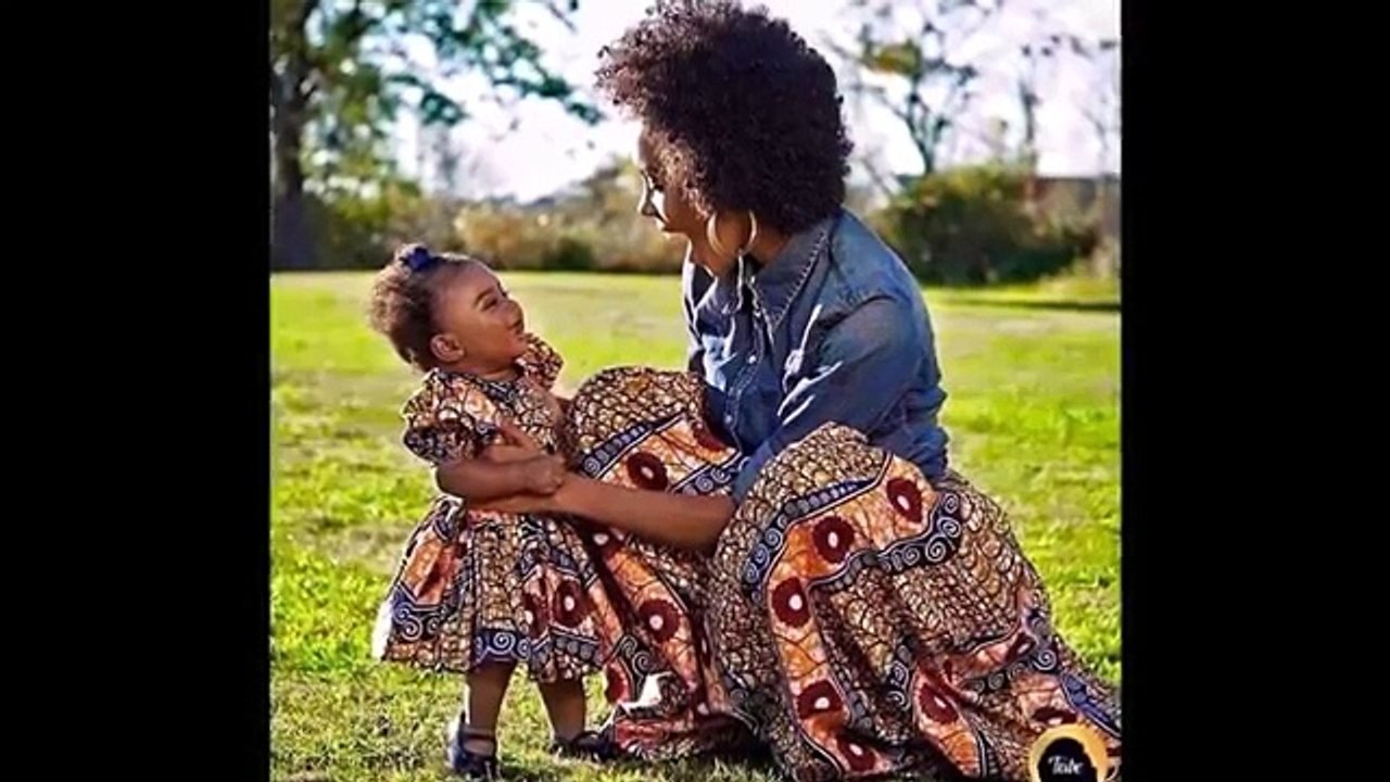 Mother and Daughter Matching African Outfits