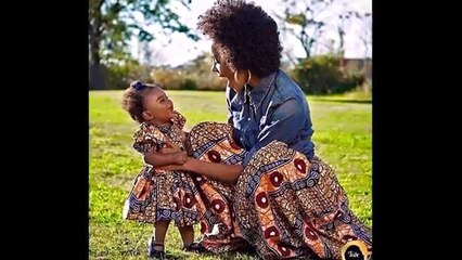 Mother and Daughter Matching African Outfits