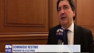 BFM Paris - Interview de Dominique Restino, président de la CCI Paris - Evolution du commerce à Paris   2018-04-01