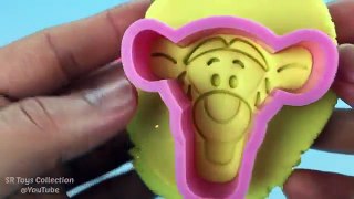 Glitter Playdough Modelling Clay with Winnie the Pooh Molds Fun and Creative for Children