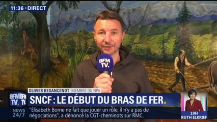 "Nous aussi on va tenir bon (...) Il y a ce discours méprisant qui nous prend de haut", déplore Olivier Besancenot