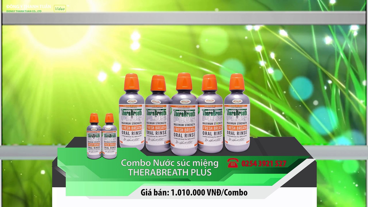 Combo 2 chai nước súc miệng THERABREATH PLUS