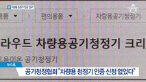 인증 없는 차량용 공기청정기…‘필터’ 확인 필수