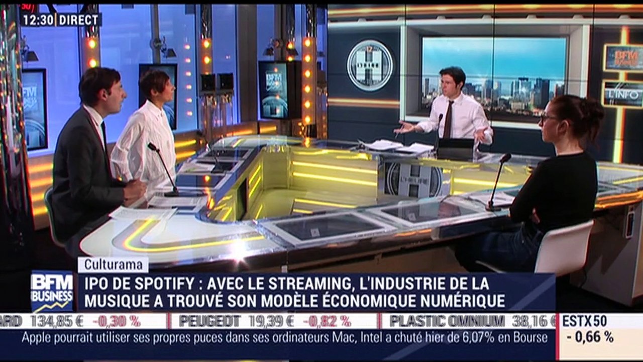 Culturama: Spotify, roi du streaming, fait ses premiers pas en bourse - 03/04