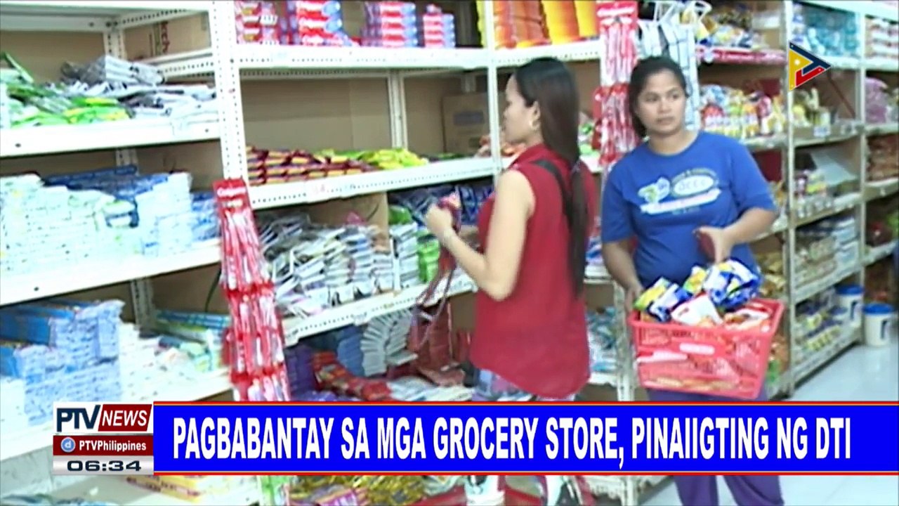 #PTVNEWS: Pagbabantay sa mga grocery store, pinaiigting ng DTI