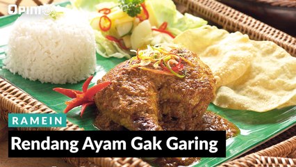 #1MENIT | Rendang Ayam Gak Garing