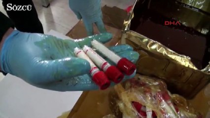 Kan alma tüplerinden uyuşturucu çıktı