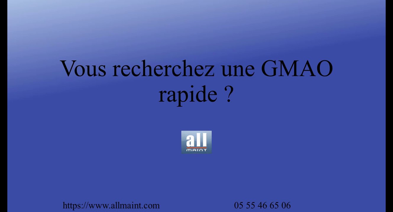 Logiciel GMAO rapide