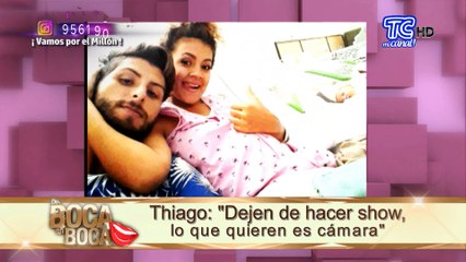Thiago Arroyo arremete en contra de Andrea Naula, hermana e su ex
