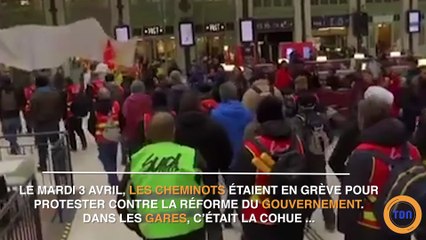 Grève des cheminots : des images surréalistes à la Gare de Lyon