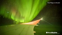 Passenger captures stunning southern lights time lapse