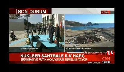 Akkuyu Nükleer Santrali'nin temeli atıldı
