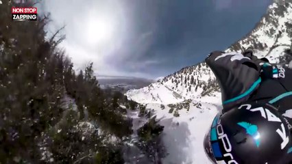 Wingsuit : un incroyable vol filmé avec une caméra à 360° (vidéo)