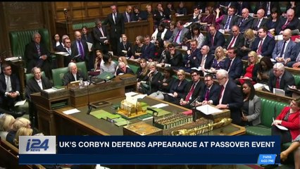 Download Video: i24NEWS DESK | UK's Corbyn defends appearance at Passover event | Tuesday, April 3rd 2018