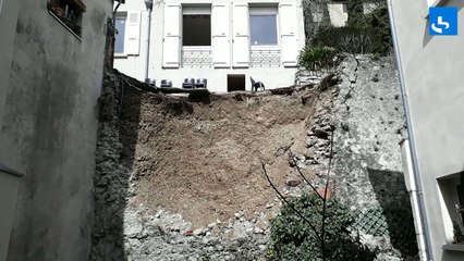 Un mur de soutènement s'effondre à Grenoble
