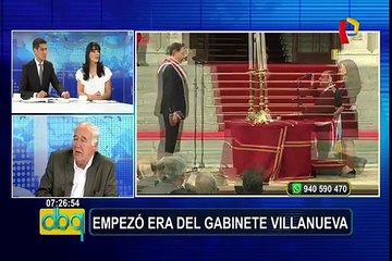 García Belaunde analiza panorama político tras juramentación de gabinete Villanueva