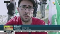 España: jornaleros andaluces intentan evitar desalojo de finca agraria