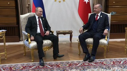 Cumhurbaşkanı Erdoğan, Rusya Devlet Başkanı Putin ile görüştü